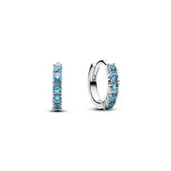PANDORA - Aretes Abrazo Azul Claro Plata Esterlina