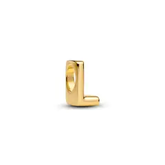 PANDORA - Charm Alfabeto Letra L Recubrimiento en Oro