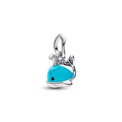 PANDORA - Charm Colgante Ballena Color Turquesa Plata Esterlina