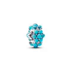 PANDORA - Charm Océano Turquesa Plata Esterlina
