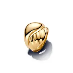 PANDORA - Anillos Ondas para Combinar Recubrimiento en Oro