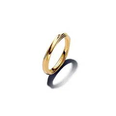 PANDORA - Anillo Torcido Recubrimiento en Oro