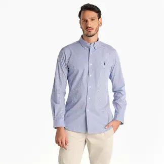 POLO RALPH LAUREN - Camisa Hombre Manga larga de Algodón Custom Fit