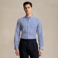 POLO RALPH LAUREN - Camisa Hombre Manga larga de Algodón Custom Fit
