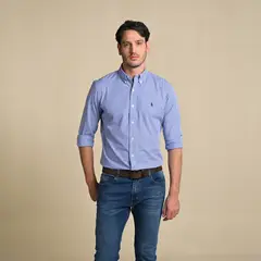 POLO RALPH LAUREN - Camisa Hombre Manga larga de Algodón Custom Fit