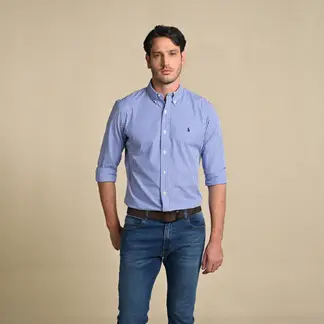 POLO RALPH LAUREN - Camisa Hombre Manga larga de Algodón Custom Fit