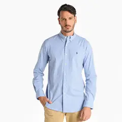 POLO RALPH LAUREN - Camisa Hombre Manga larga de Algodón Custom Fit