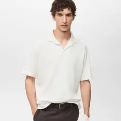 MANGO - Camiseta polo Hombre de Algodón
