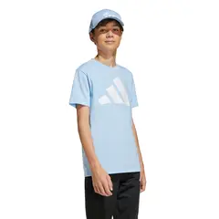 ADIDAS - Camiseta Unisex niño Logo Manga corta Algodón