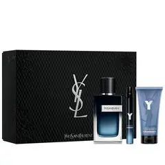 YVES SAINT LAURENT - Set de perfume Hombre YSL incluye Eau de Toilette de 100 ml, gel de ducha 50 ml, miniatura de 10 ml Eau de parfum