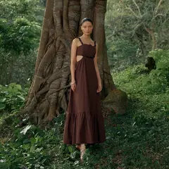 BAHIA MARIA X FALABELLA - Vestido Medio para Mujer Algodón