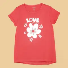 YAMP - Camiseta Niña con Estampado Print Manga corta