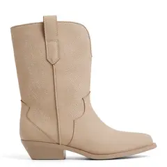 CALL IT SPRING - Botas texanas Mujer con tacón Cónico Sareena Blancas