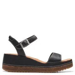 CLARKS - Sandalias para Mujer con tacón Tacón corrido Kassanda Lily Negras