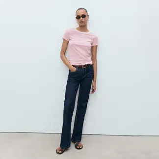 MANGO - Camiseta Mujer con Estampado Manga corta