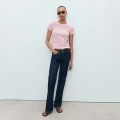 MANGO - Camiseta Mujer con Estampado Manga corta