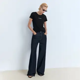 MANGO - Camiseta Mujer con Estampado Manga corta