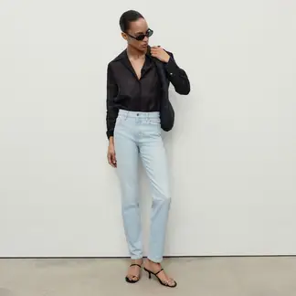 MANGO - Jean Recto Mujer Tiro alto