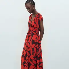 MANGO - Vestido Mujer Largo con Estampado