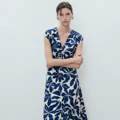 MANGO - Vestido Mujer Largo con Estampado