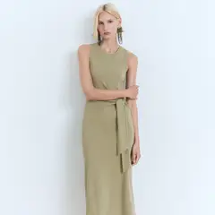 MANGO - Vestido Mujer Largo Casual de Algodón