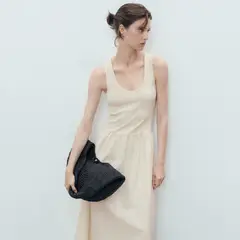 MANGO - Vestido Mujer Largo Casual de Algodón