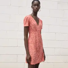 MANGO - Vestido Mujer Corto con Estampado