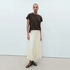 MANGO - Camiseta Mujer Manga corta de Algodón
