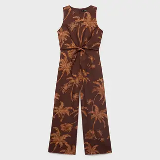 MANGO - Enterizo Mujer Largo con Estampado