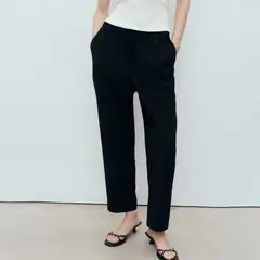 MANGO - Pantalón Culotte Mujer Tiro alto