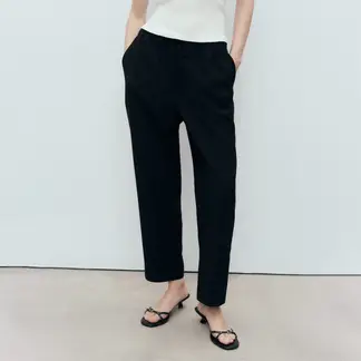 MANGO - Pantalón Culotte Mujer Tiro alto