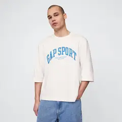 GAP - Camiseta Hombre Manga corta con Logo Oversized fit de Algodón