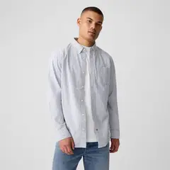 GAP - Camisa Hombre Manga larga de Algodón