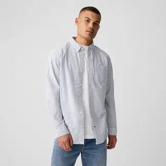 GAP - Camisa Hombre Manga larga de Algodón