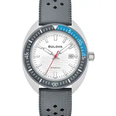 BULOVA - Reloj Hombre Snorkel. Relojes Silicona Gris 98B449