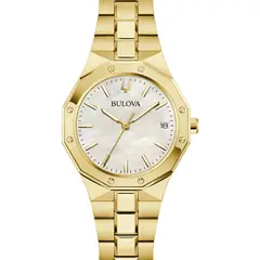 BULOVA - Reloj Mujer Prestige. Relojes Acero Inoxidable Dorado 97M119