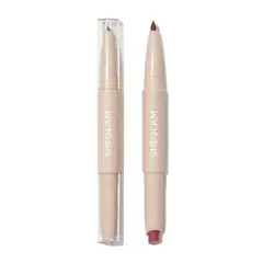 SHEGLAM - Delineador de labios Glam 101 Lipstick & Liner Duo - Cherry Fudge Lipstick 0,85 gr/Liner 0,2 gr