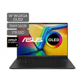 ASUS - Portátil Vivobook S14 OLED | AMD Ryzen AI7 | 16 GB de RAM | 1TB SSD de almacenamiento | Windows 11 |14 Pulgadas | M5406KA-QD050W | Computador portátil