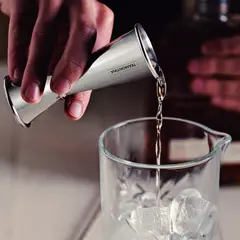 TRAMONTINA - Dosificador de bebidas doble de acero inoxidable de 25 y 50 ml