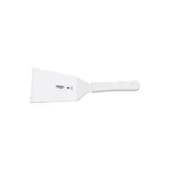 TRAMONTINA - Espátula 6"x 3,1/2" profesional de acero inoxidable y mango de polipropileno blanco