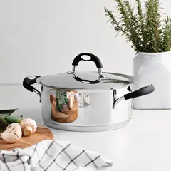 TRAMONTINA - Olla Duo de Silicona de Acero Inoxidable 16 cm y 1,4 L