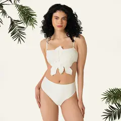 BAHIA MARIA X FALABELLA - Top de vestido de baño Floron