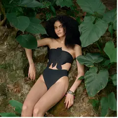 BAHIA MARIA X FALABELLA - Top de vestido de baño Floron
