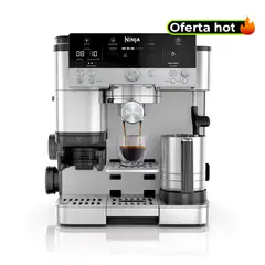 NINJA - Cafetera Espresso Luxe Café ES601 3 en 1| Molinillo Integrado, Cold Brew y Espumador Automático