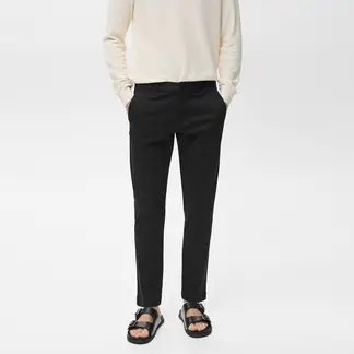 MANGO - Pantalón de drill Hombre Tapered de Algodón