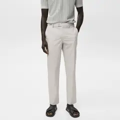 undefined - Pantalón de drill Hombre Slim de Algodón HE