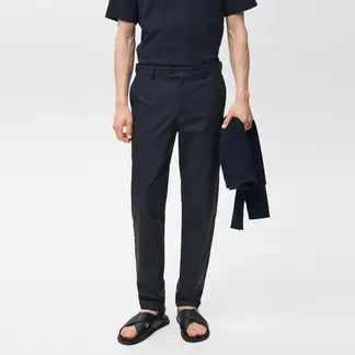 MANGO - Pantalón de drill Hombre Slim de Algodón