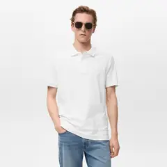 MANGO - Camiseta polo Hombre Manga corta Regular fit de Algodón