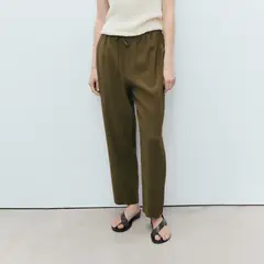 MANGO - Pantalón Culotte Mujer Tiro alto