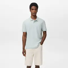 MANGO - Camiseta polo Hombre Manga corta Regular fit de Algodón